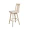 International Concepts San Remo Bar Height Stool, with Swivel, 30." Seat Height, Unfinished S-103SW - alternate 7